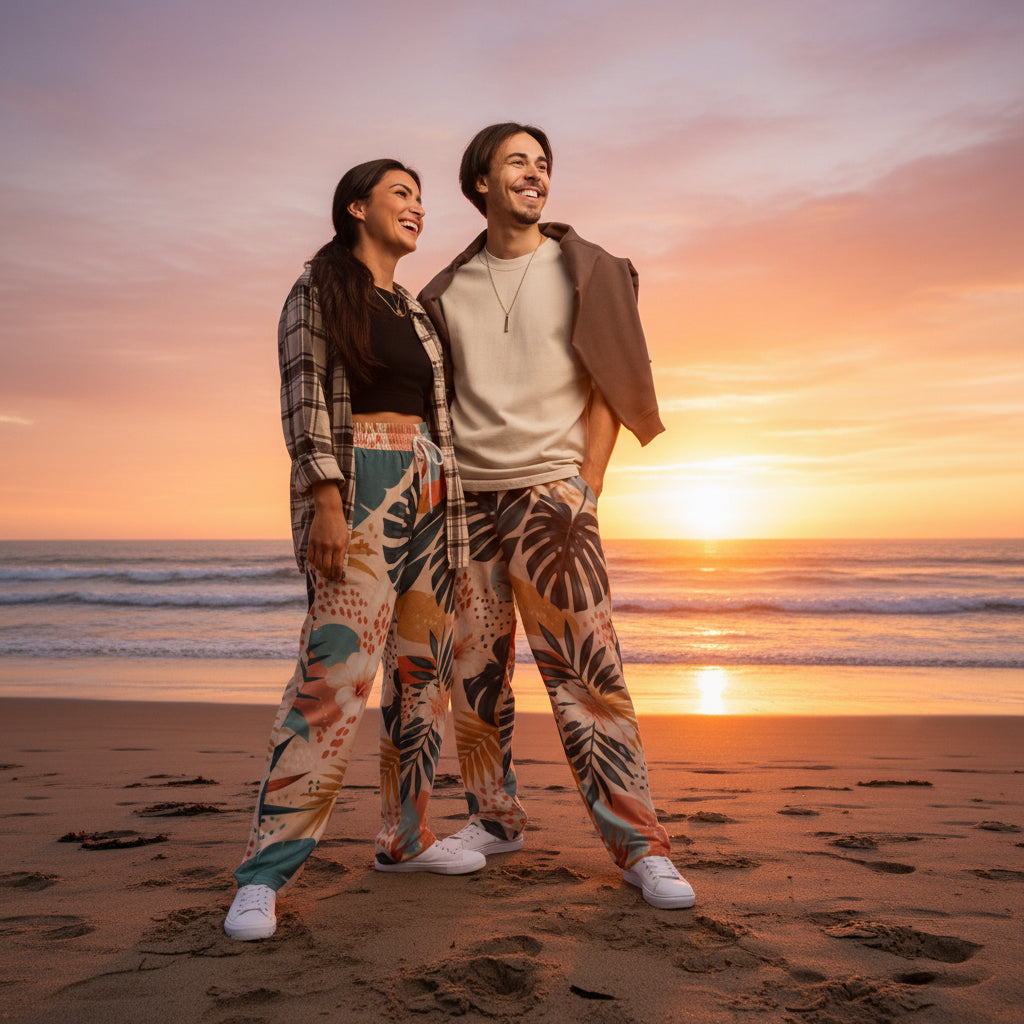 Wide-leg joggers