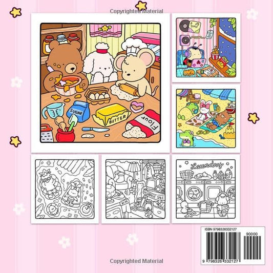 Cozy Friends: An Adult and Teen Coloring Book with Charming Animal Characters and Relaxing Designs