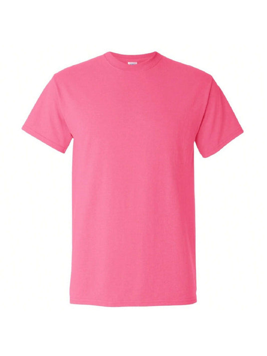 Gildan Mens Ultra Cotton Short Sleeve T-Shirt (Safety Pink)
