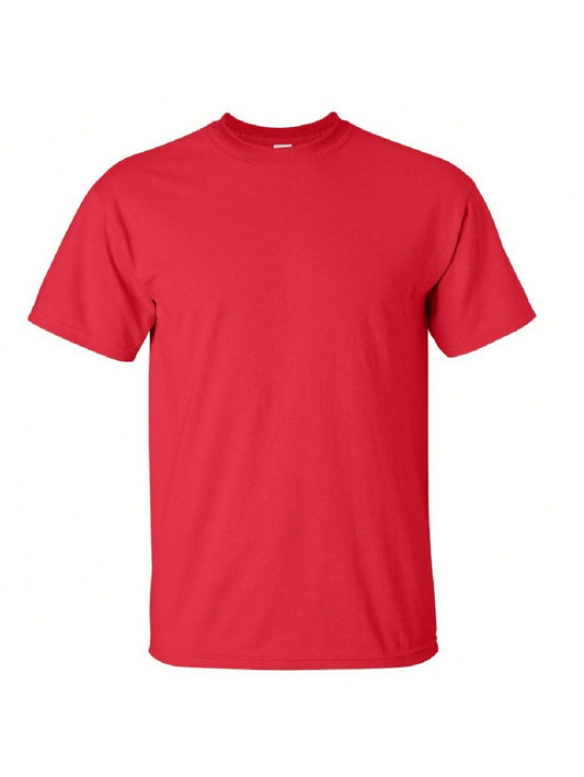 Gildan Mens Ultra Cotton Short Sleeve T-Shirt (Red)