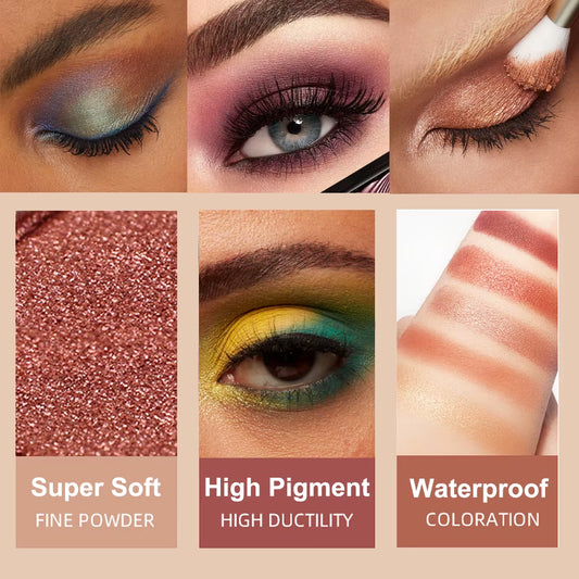 Wholesale High Pigmented  Waterproof Private Label Eye Shadow Palette Custom