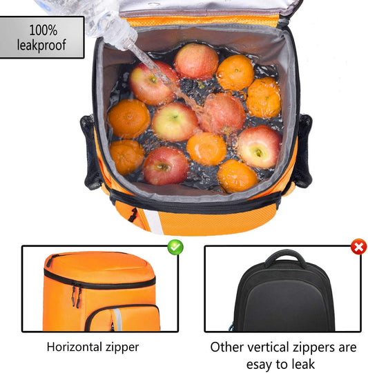 Backpack Cooler Leakproof Insulated Waterproof Backpack Cooler Bag, Lightweight Soft Beach Cooler Backpack for Men Women to Work Lunch Picnics Camping Hiking, 30 Cans