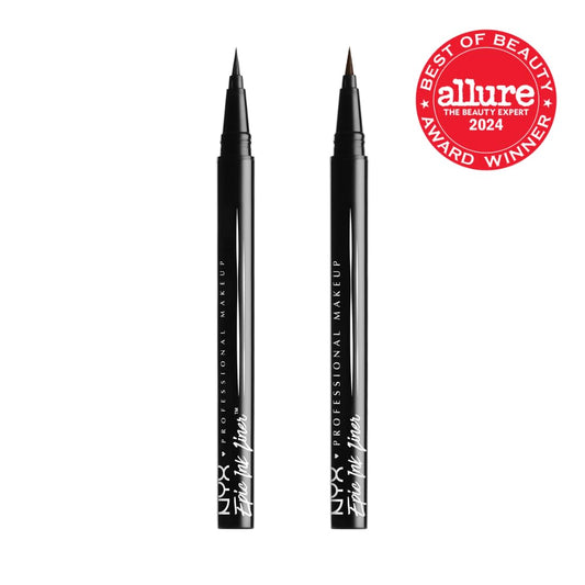 Epic Ink Liner, Waterproof Liquid Eyeliner - Black (Pack of 2), Vegan Formula
