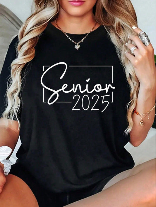 100% Cotton Senior 2025 Class of 2025 Graduation T-Shirt