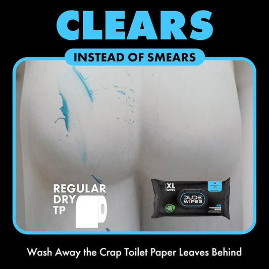 - On-The-Go Flushable Wipes - 1 Pack, 30 Wipes - Unscented Extra-Large Individually Wrapped Adult Wet Wipes - Vitamin E & Aloe - Septic and Sewer Safe