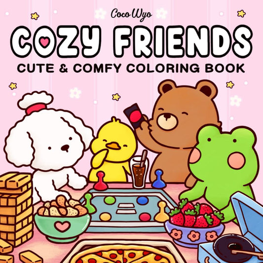 Cozy Friends: An Adult and Teen Coloring Book with Charming Animal Characters and Relaxing Designs